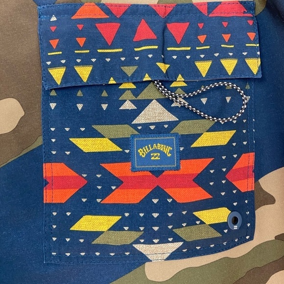 Billabong T Street Airlite Stretch Boardshort Baggies Camo Swim Beach Summer 36 - Picture 6 of 11